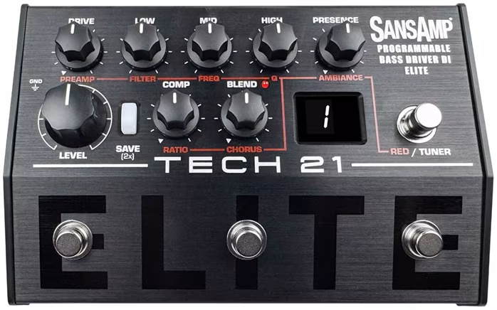Tech 21 SansAmp Bass Driver Programmable ELITE - Basgitarový predzosilňovač a DI box