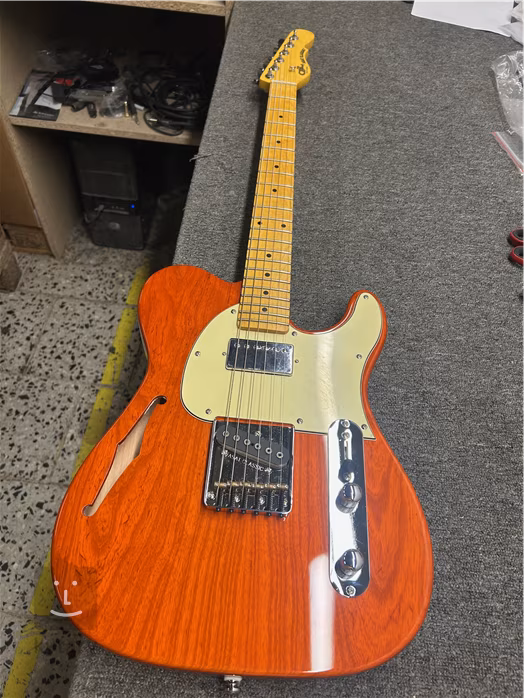 G&L Tribute ASAT Classic Bluesboy Semi-Hollow Clear Orange MP (zánovné) - Elektrická gitara