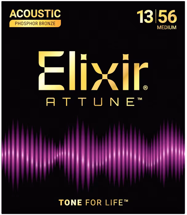 Elixir ATTUNE Phosphore Bronze Medium - Kovové struny na akustickú gitaru