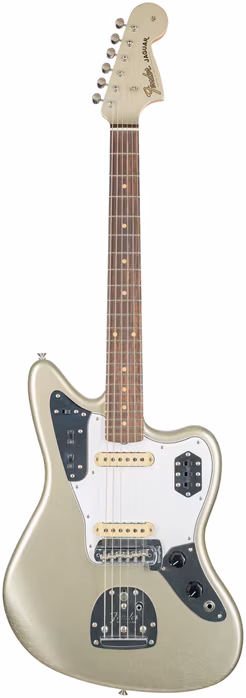 Fender Custom Shop 1963 Jaguar DLX Closet Classic Aged Inca Silver - Elektrická gitara