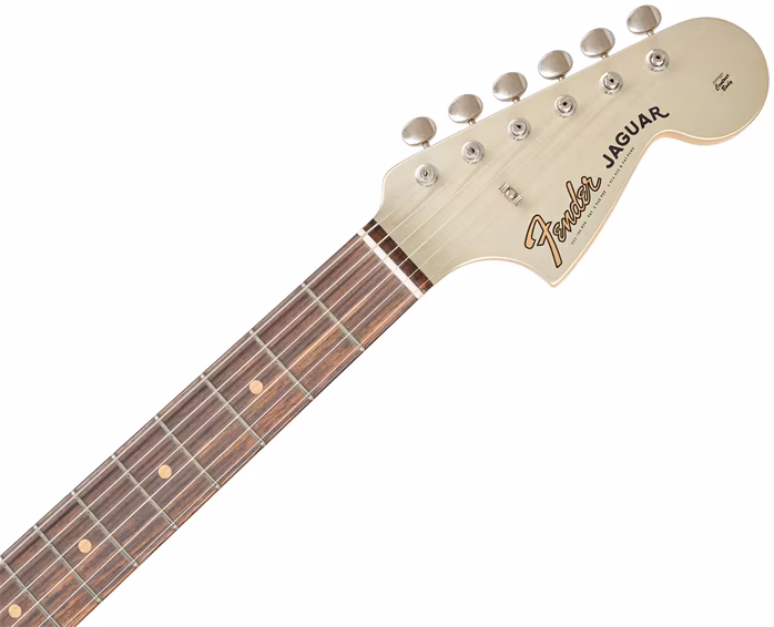 Fender Custom Shop 1963 Jaguar DLX Closet Classic Aged Inca Silver - Elektrická gitara