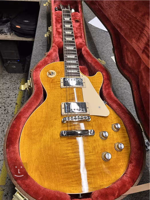 Gibson Les Paul Standard 60s Figured Top Honey Amber (použité) - Elektrická gitara