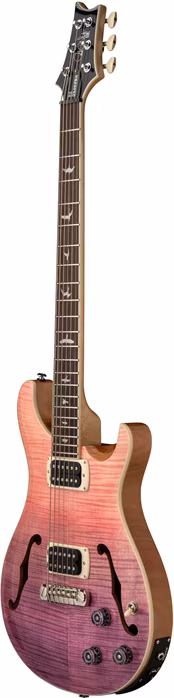 PRS SE Ed Sheeran Flat Back Hollowbody I Baritone Piezo Pink Ombre - Semiakustická gitara
