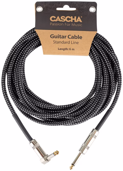 Cascha Guitar Cable 6 m Angled - Nástrojový kábel