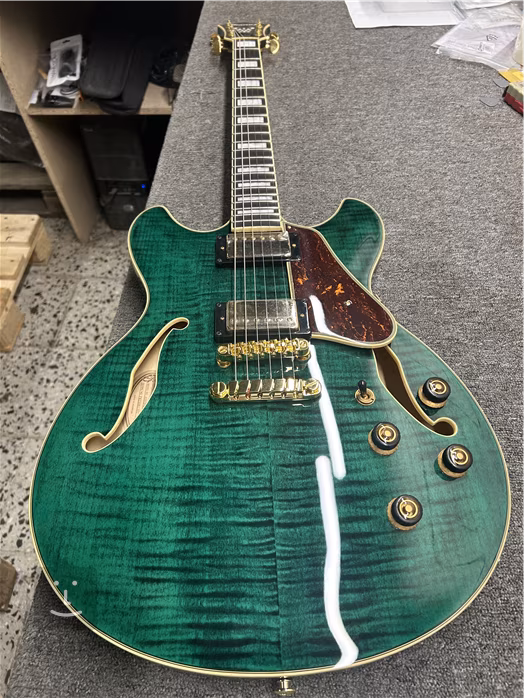 Ibanez AS93FM Transparent Moss Green (zánovné) - Semiakustická gitara