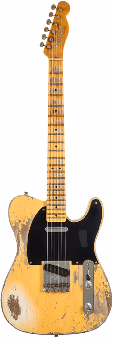 Fender Custom Shop 52 Telecaster Super Heavy Relic Aged Nocaster Blonde - Elektrická gitara