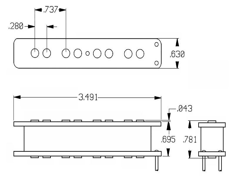 Seymour Duncan SJB-3N BLK Quarter Pound Jazz Bass