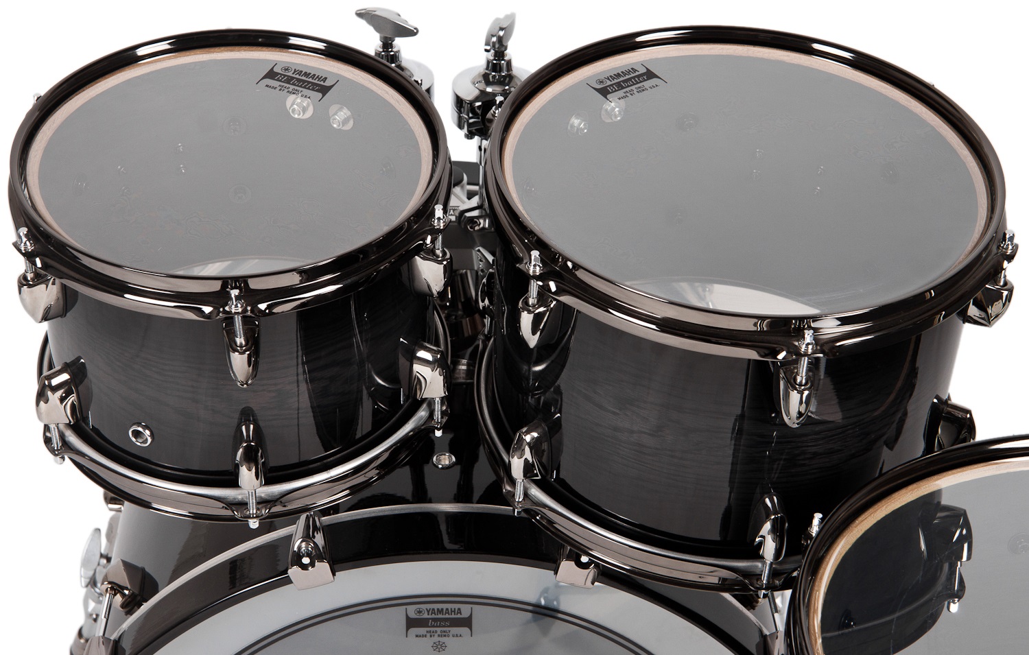 Yamaha Live Custom rock set Black shadow sunburst