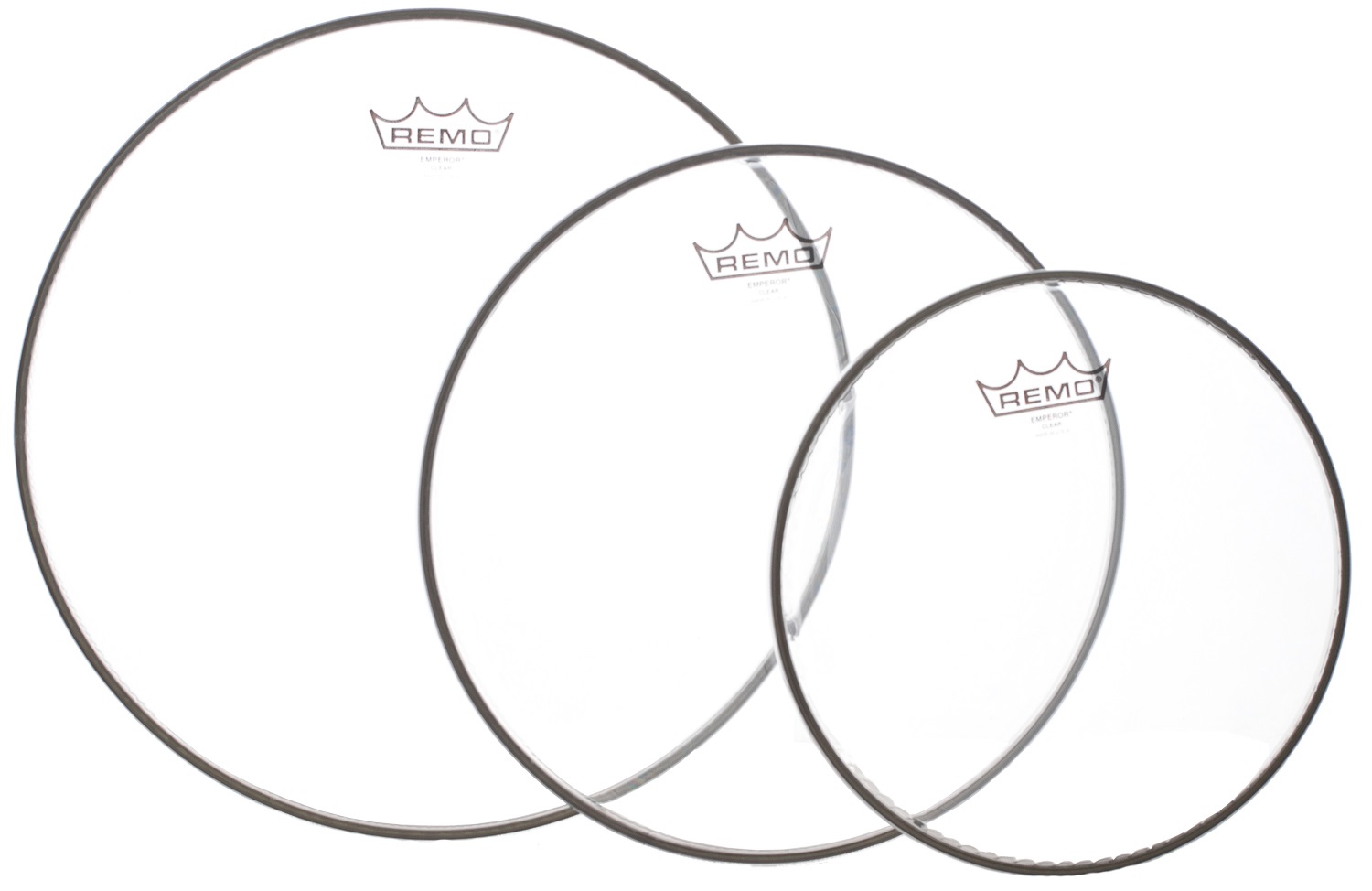 Remo Emperor Clear Studio Set