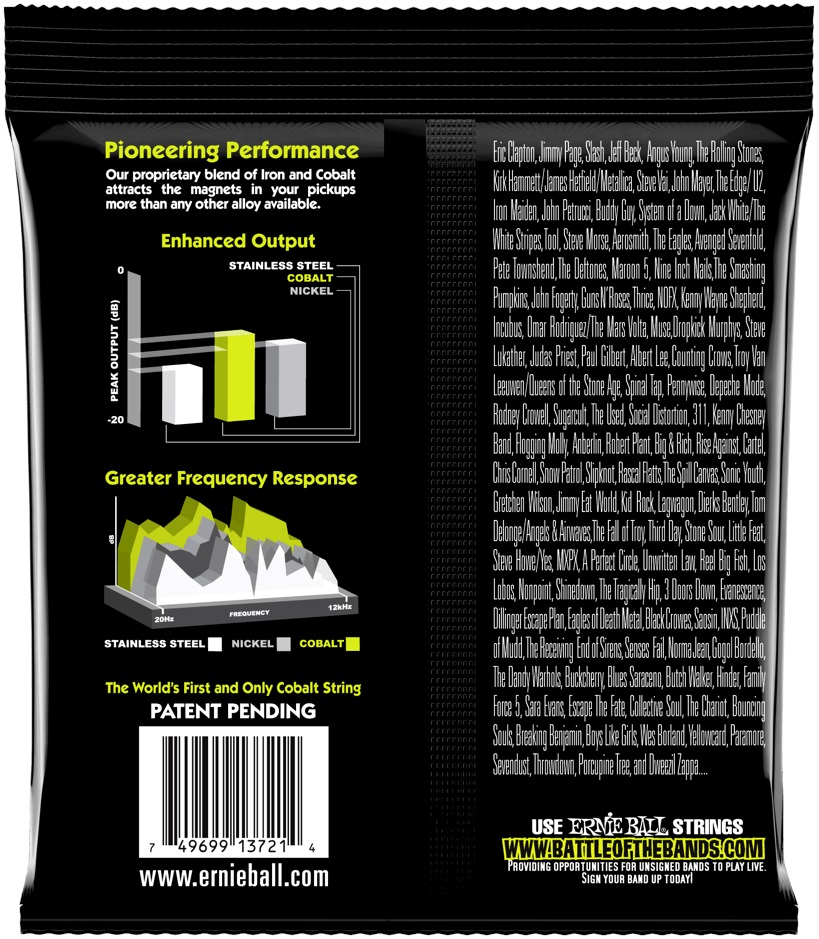 Ernie Ball 3721 Cobalt Regular Slinky 3 Pack