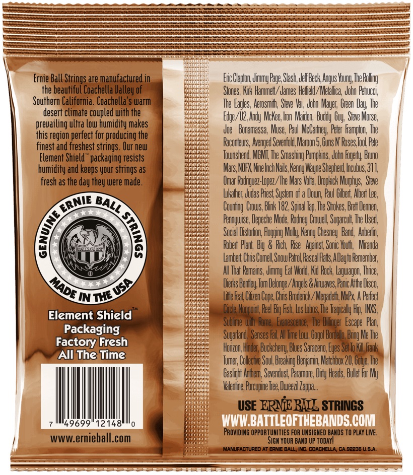 Ernie Ball 2148 Earthwood Phosphor Bronze Light