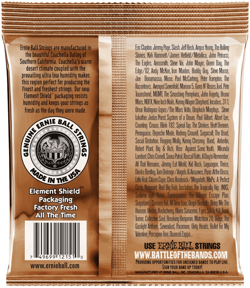 Ernie Ball 2151 Earthwood Phosphor Bronze Rock & Blues