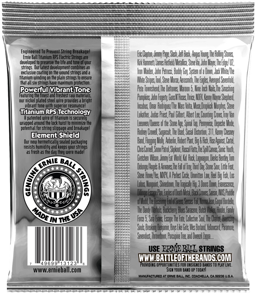 Ernie Ball 3123 Titanium Super Slinky