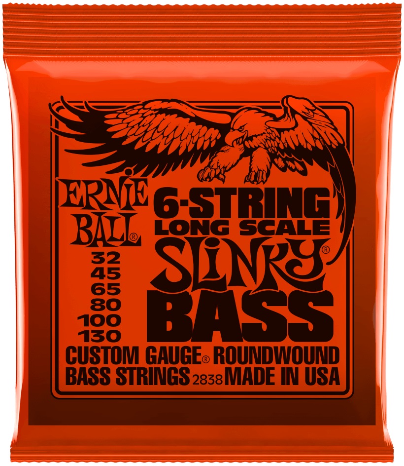 E-shop Ernie Ball 2838 Slinky Nickel Wound Long Scale 6-String Electric Bass