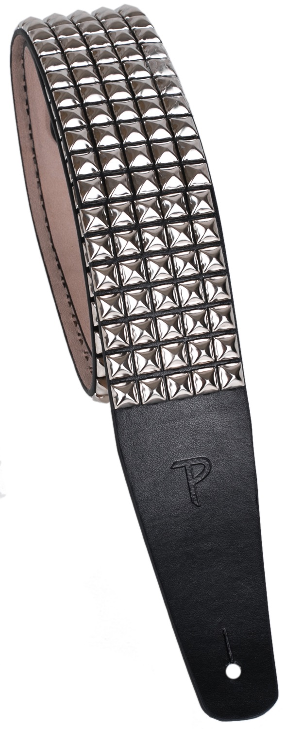 E-shop Perri's Leathers 7113 Studded Leather Silver