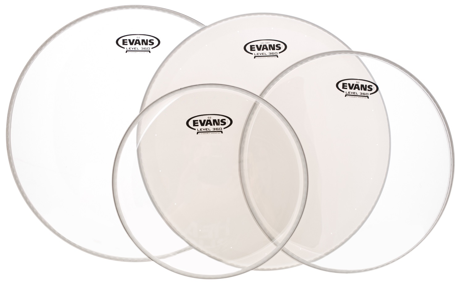 Evans Powerpack: G2 Clear - 10,12,14" + B14HDD