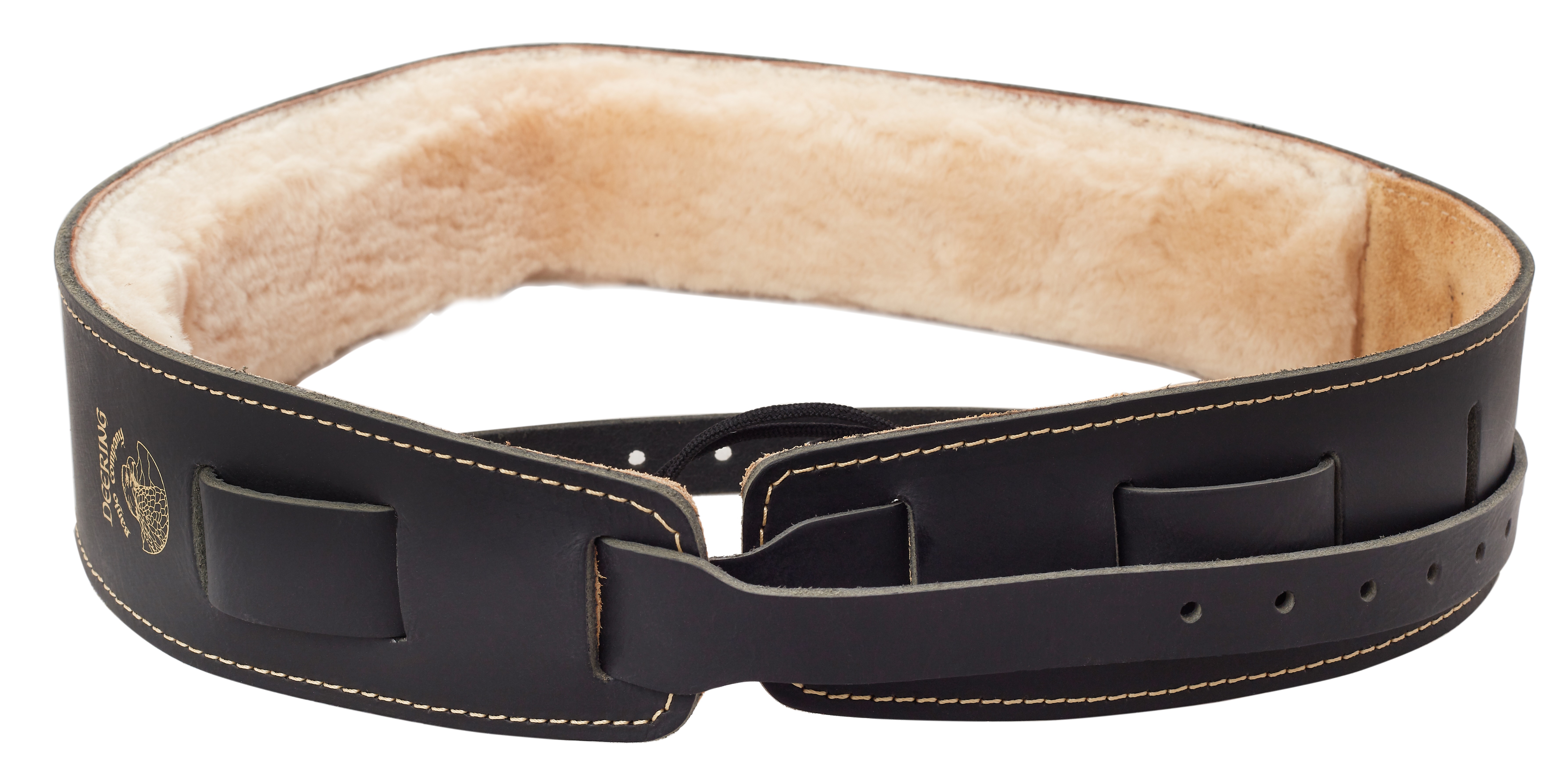 Deering Lambswool Cradle Strap Black