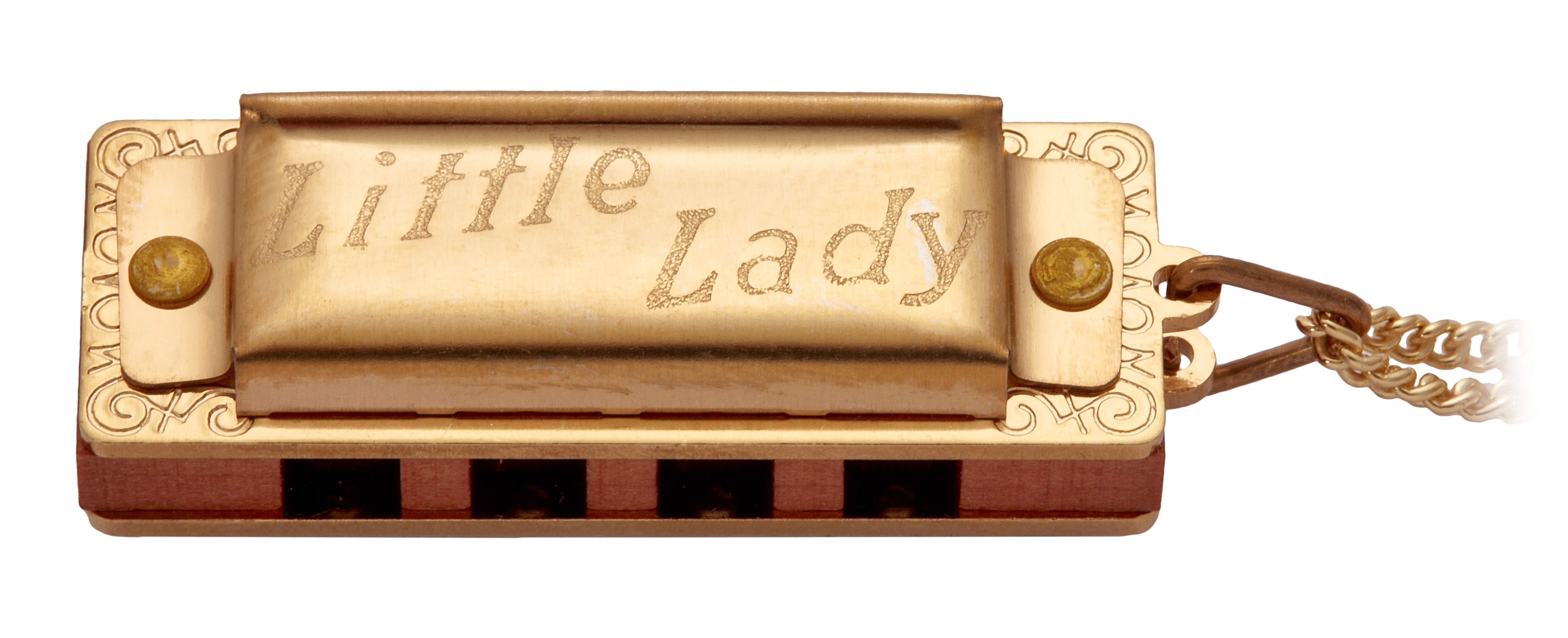 Hohner Little Lady, gold plated with necklace