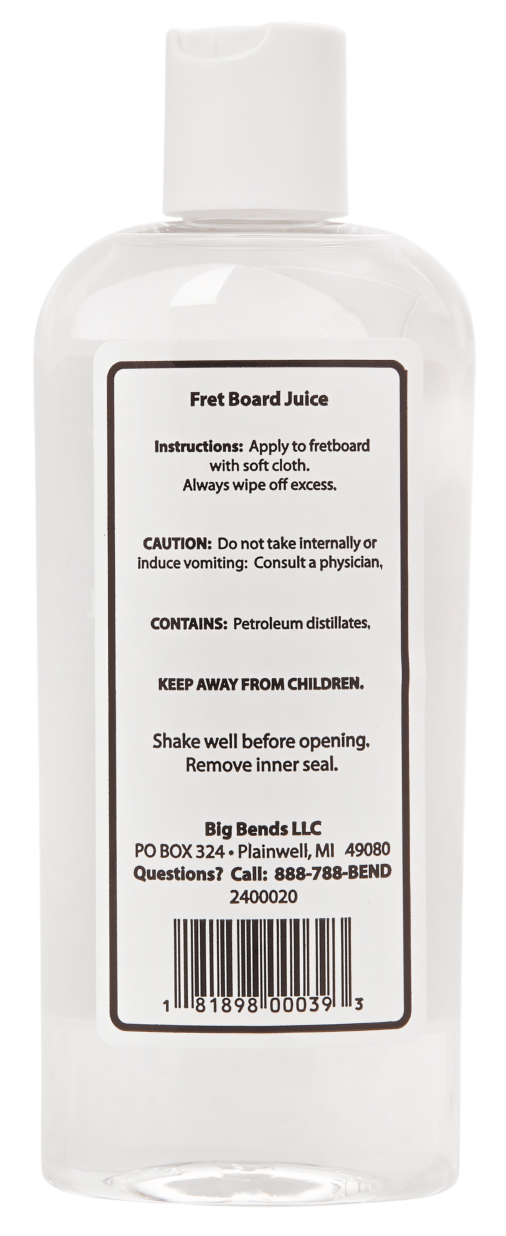 Big Bends Fret Board Juice – Tech Size