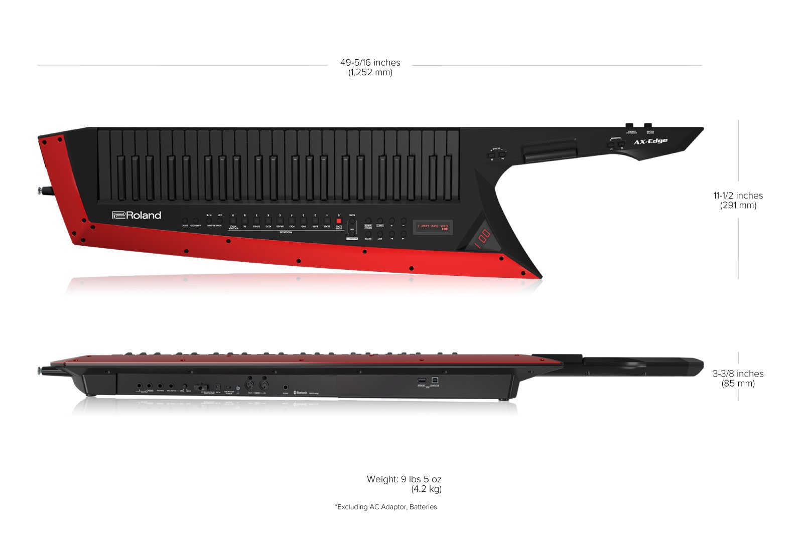 Roland AX-EDGE Keytar white