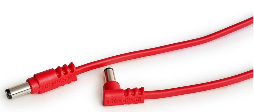 Rockboard Flat Polarity Reverser Cable – Angled/Straight – Red