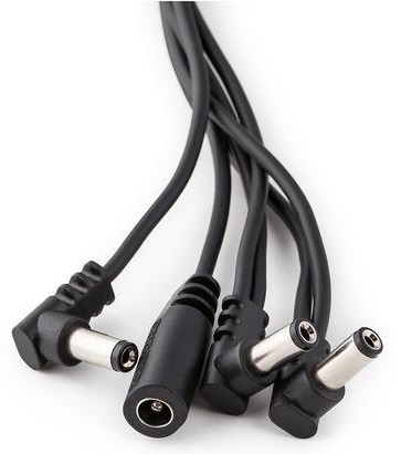 Rockboard Flat Daisy Chain Cable - 6 Outputs, Angled