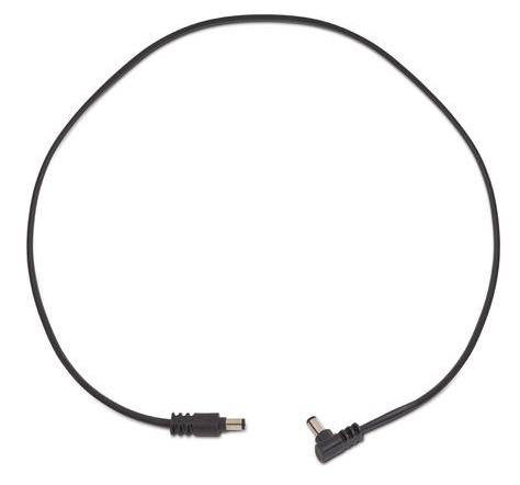 Rockboard Flat Power Cable - Black 60 cm / 23,62 angled/straight