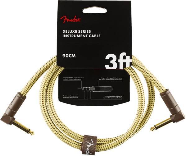 E-shop Fender Deluxe Series 3' Instrument Cable Tweed