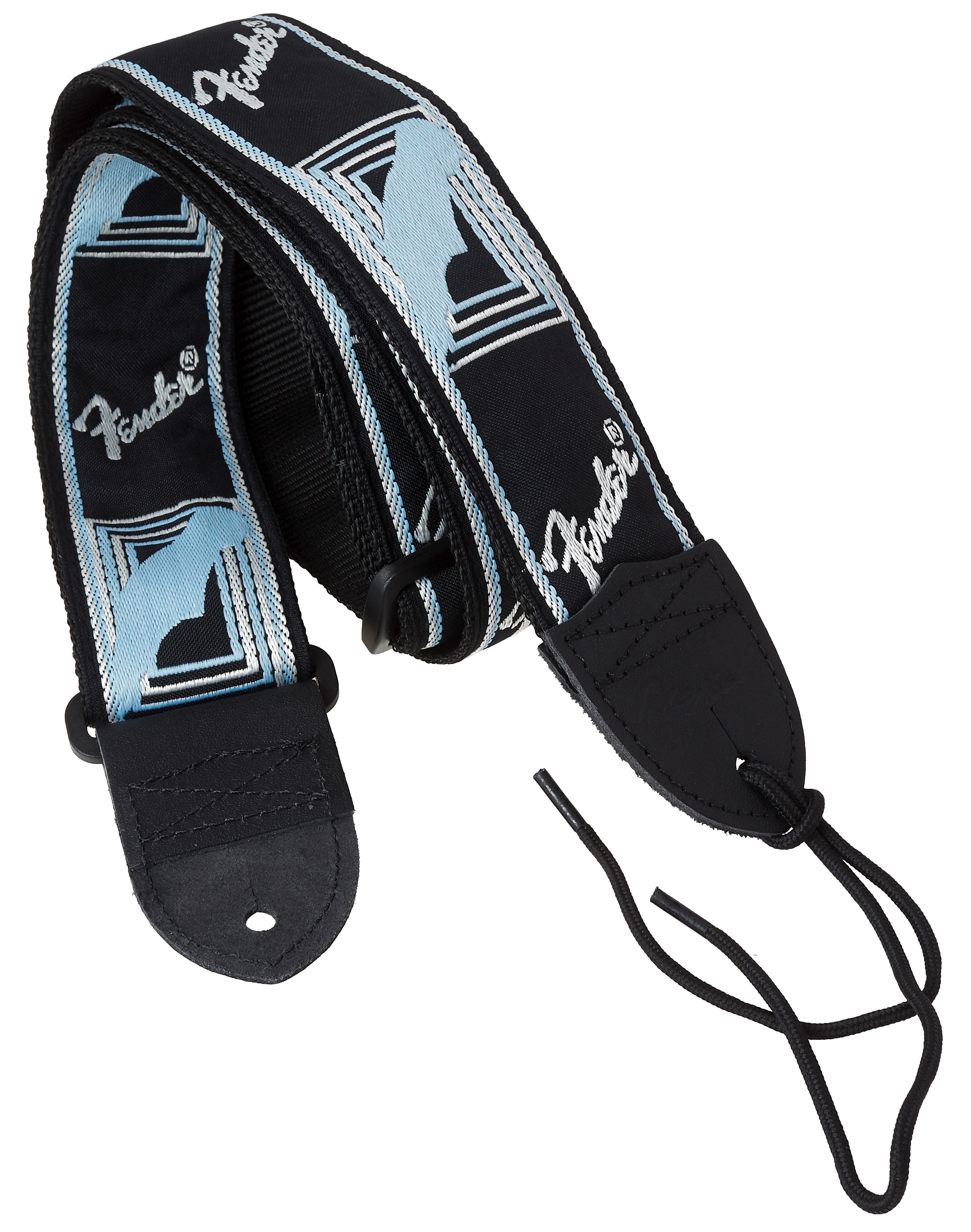 E-shop Fender Monogramm Strap Black-Grey-Blue