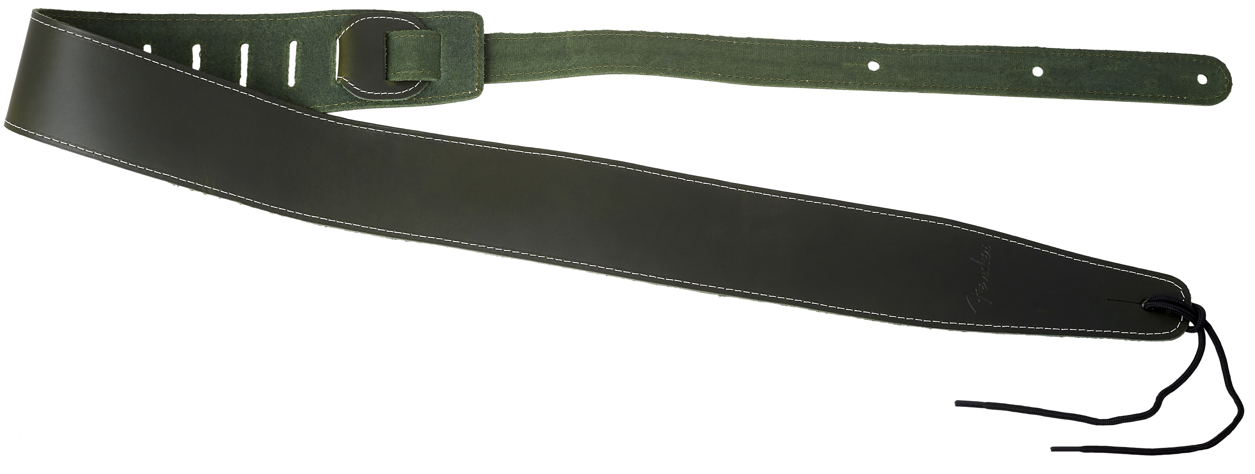 Fender Broken-In Leather Strap Green