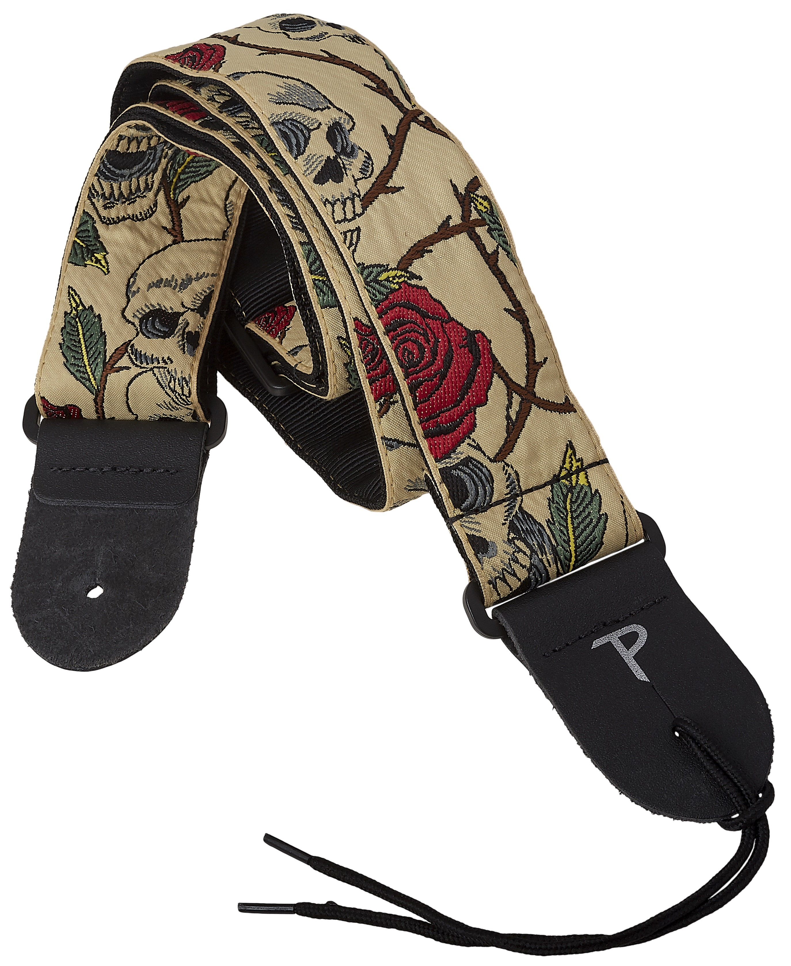 E-shop Perri's Leathers 6538 Jacquard Skulls And Roses