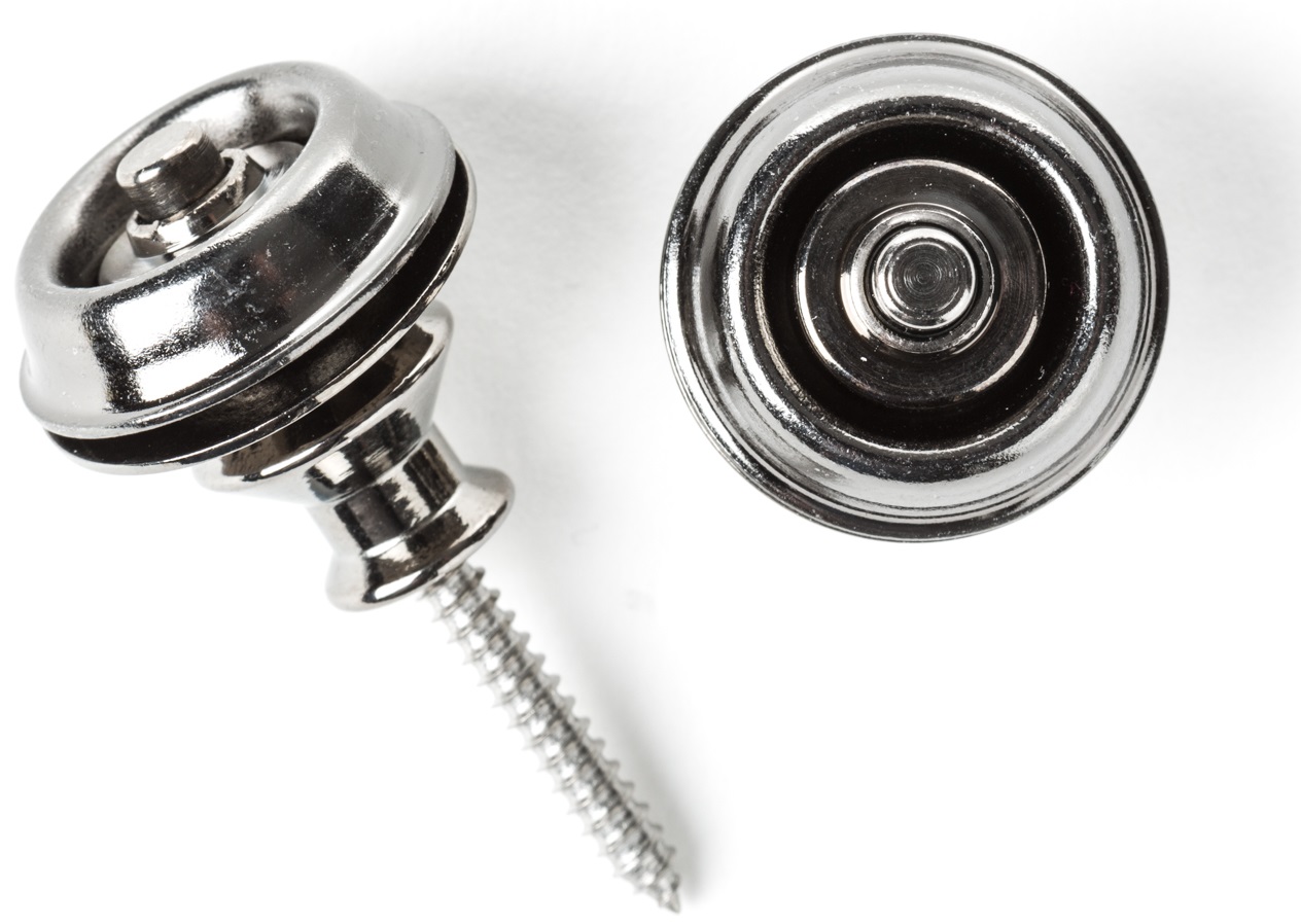 Dunlop Straplok Dual Design Black Chrome