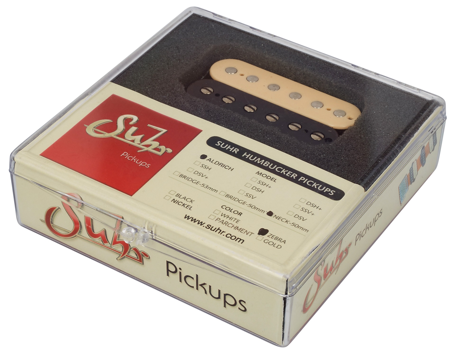 Suhr Aldrich, Hot Humbucker Pickup, Neck, Zebra