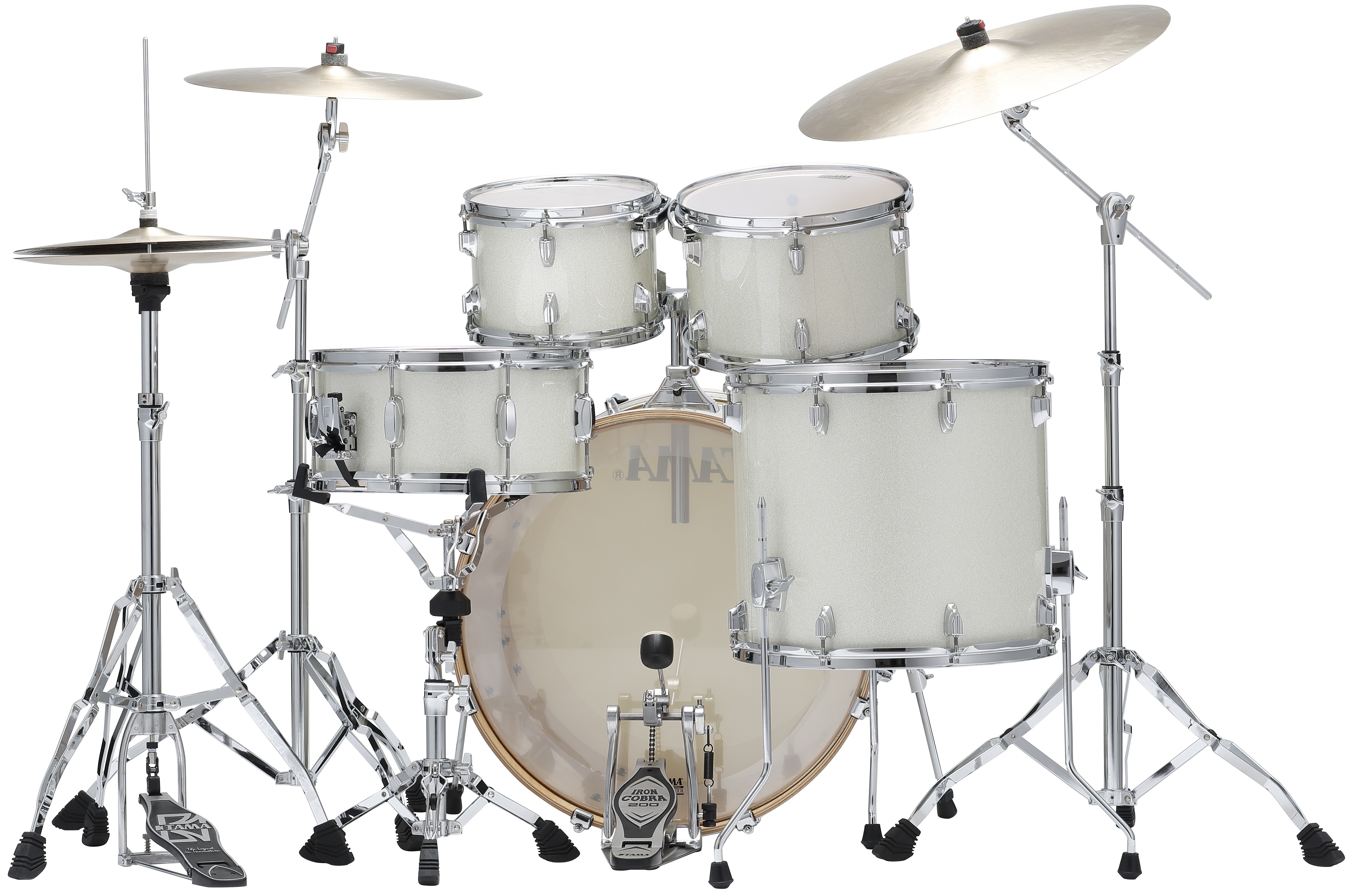Tama Superstar Classic Maple Vintage White Sparkle Rock Set