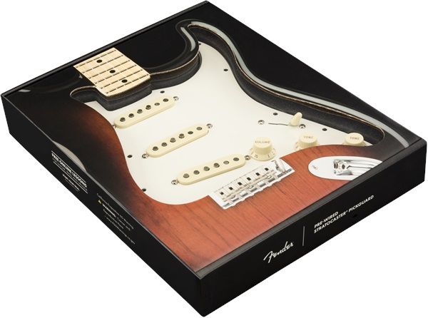 Fender Pre-Wired Pickguard, Strat SSS TX MEX WBW