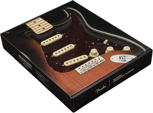 Fender Pre-Wired Pickguard, Strat SSS V NSLS SHELL