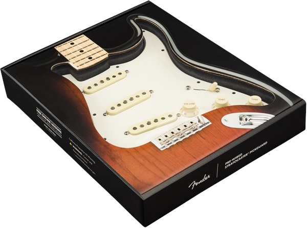Fender Pre-Wired Pickguard, Strat SSS FAT 50'S WBW