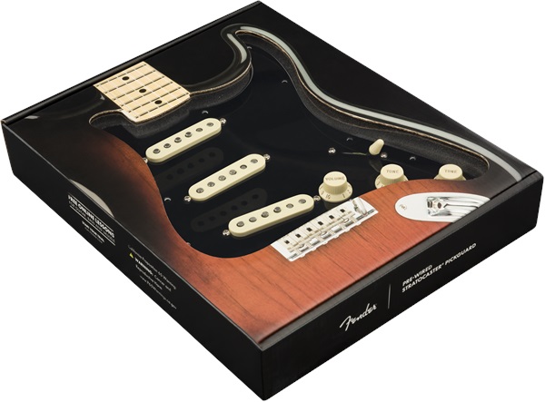 Fender Pre-Wired Pickguard, Strat SSS 57/62 BWB