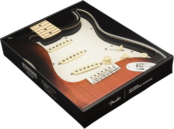 Fender Pre-Wired Pickguard, Strat SSS 57/62 WBW