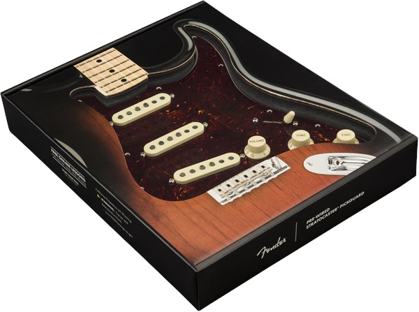Fender Pre-Wired Pickguard, Strat SSS FAT 50'S SHELL
