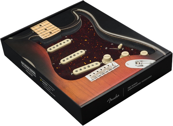 Fender Pre-Wired Pickguard Strat SSS CUST 69 SHELL