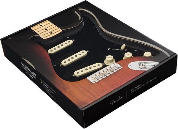 Fender Pre-Wired Pickguard, Strat SSS FAT 50'S BWB