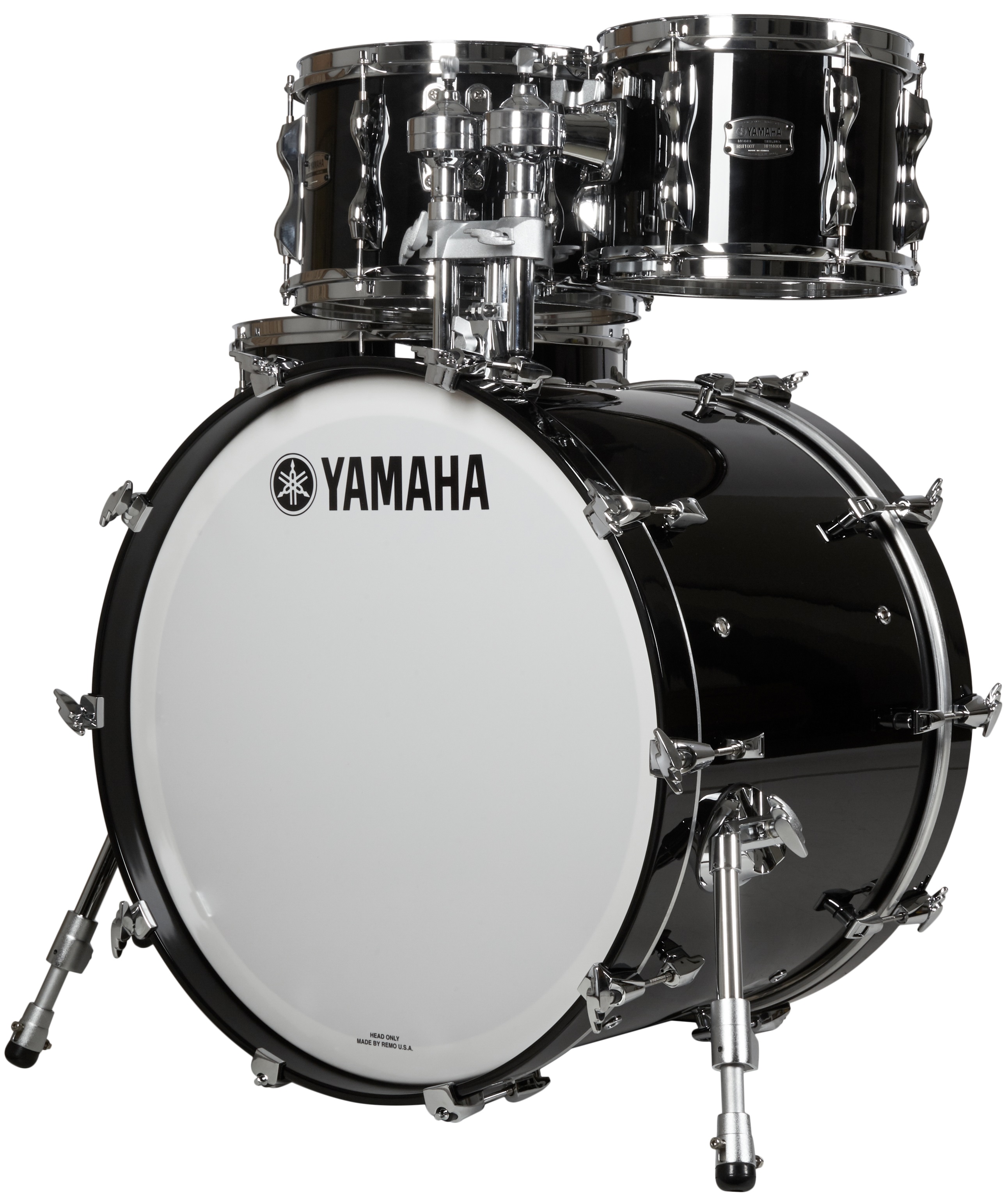 Yamaha Recording Custom Solid Black Fusion Set