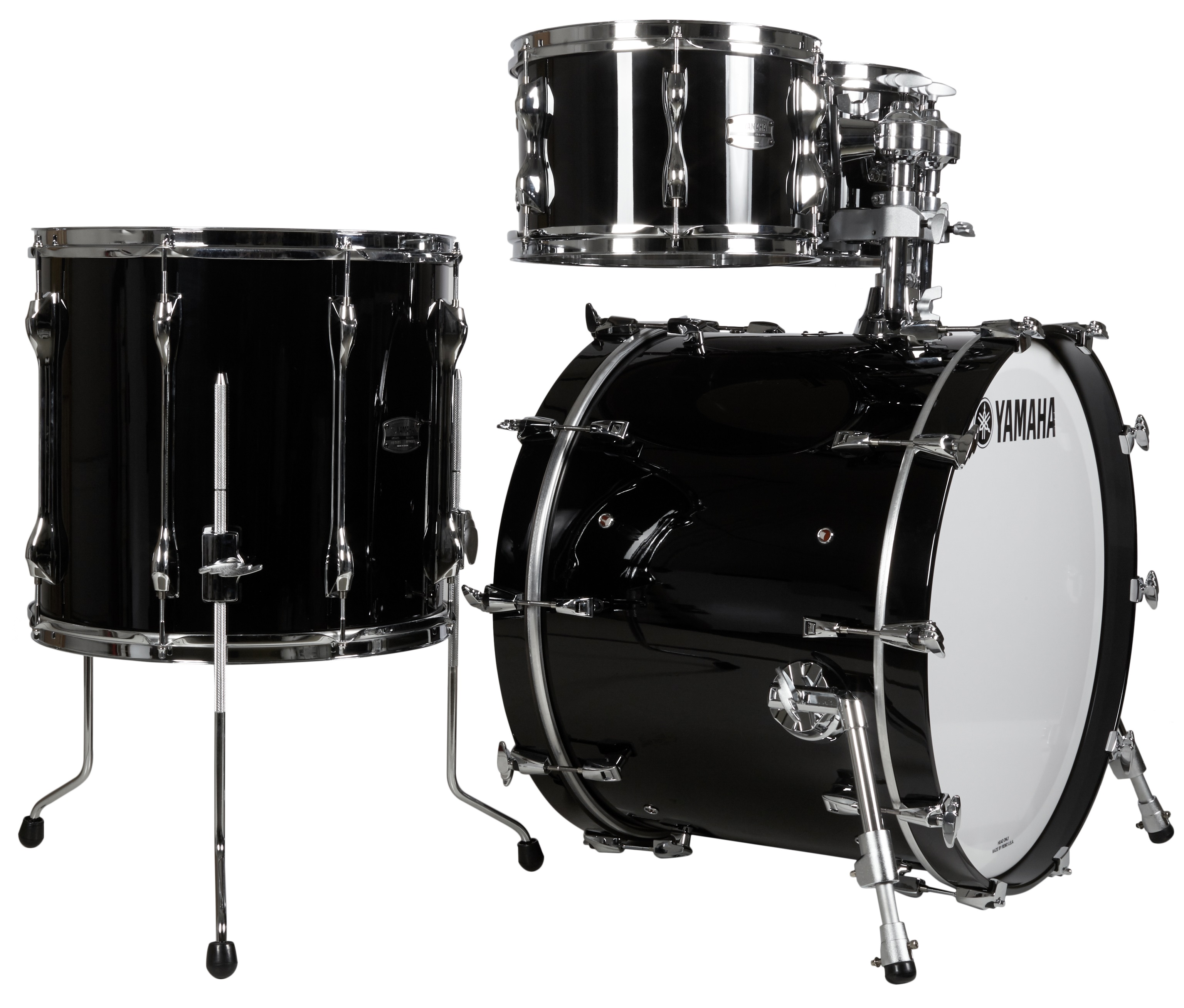 Yamaha Recording Custom Solid Black Fusion Set