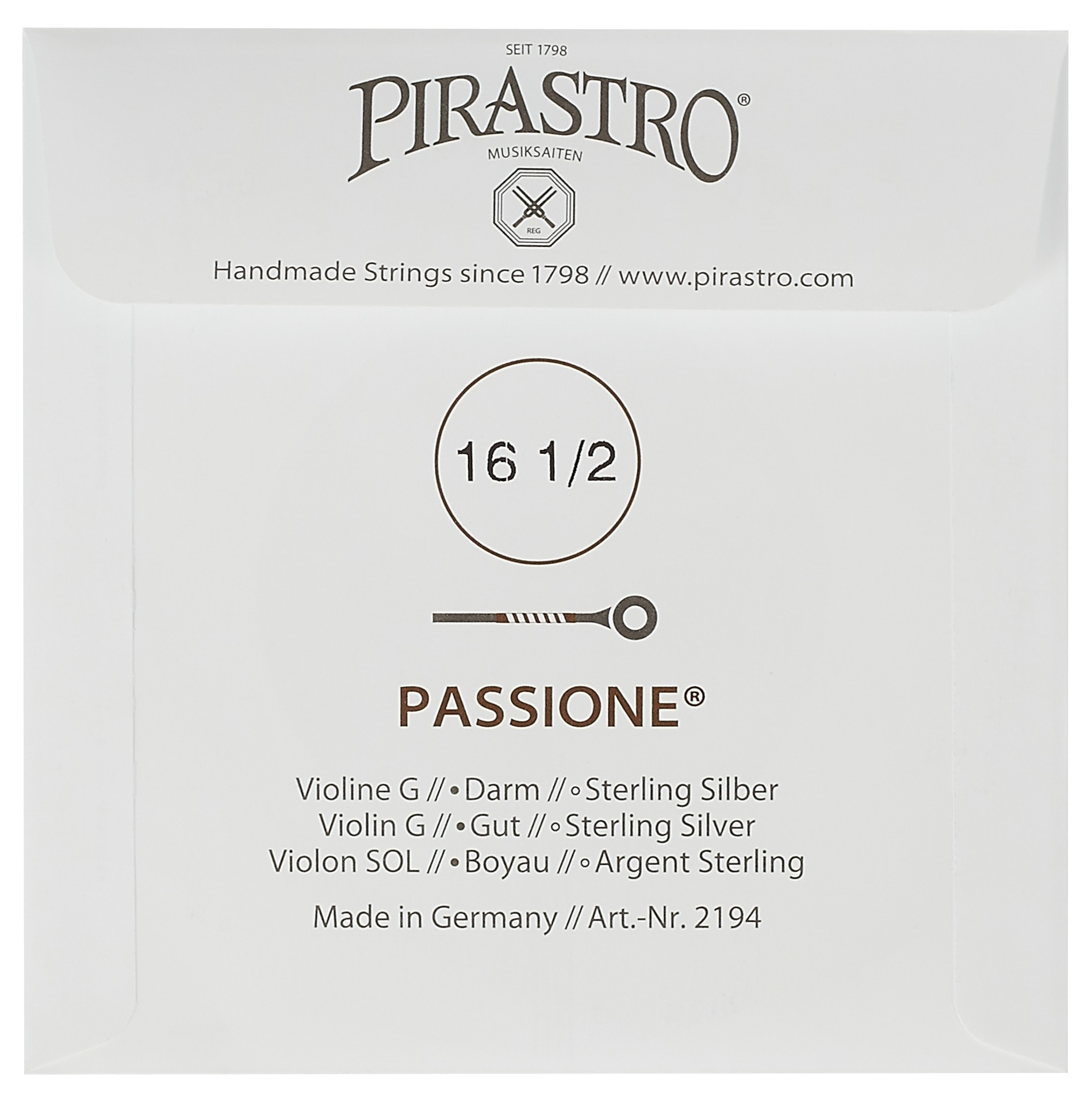 Pirastro Passione Vln Set E-ball medium