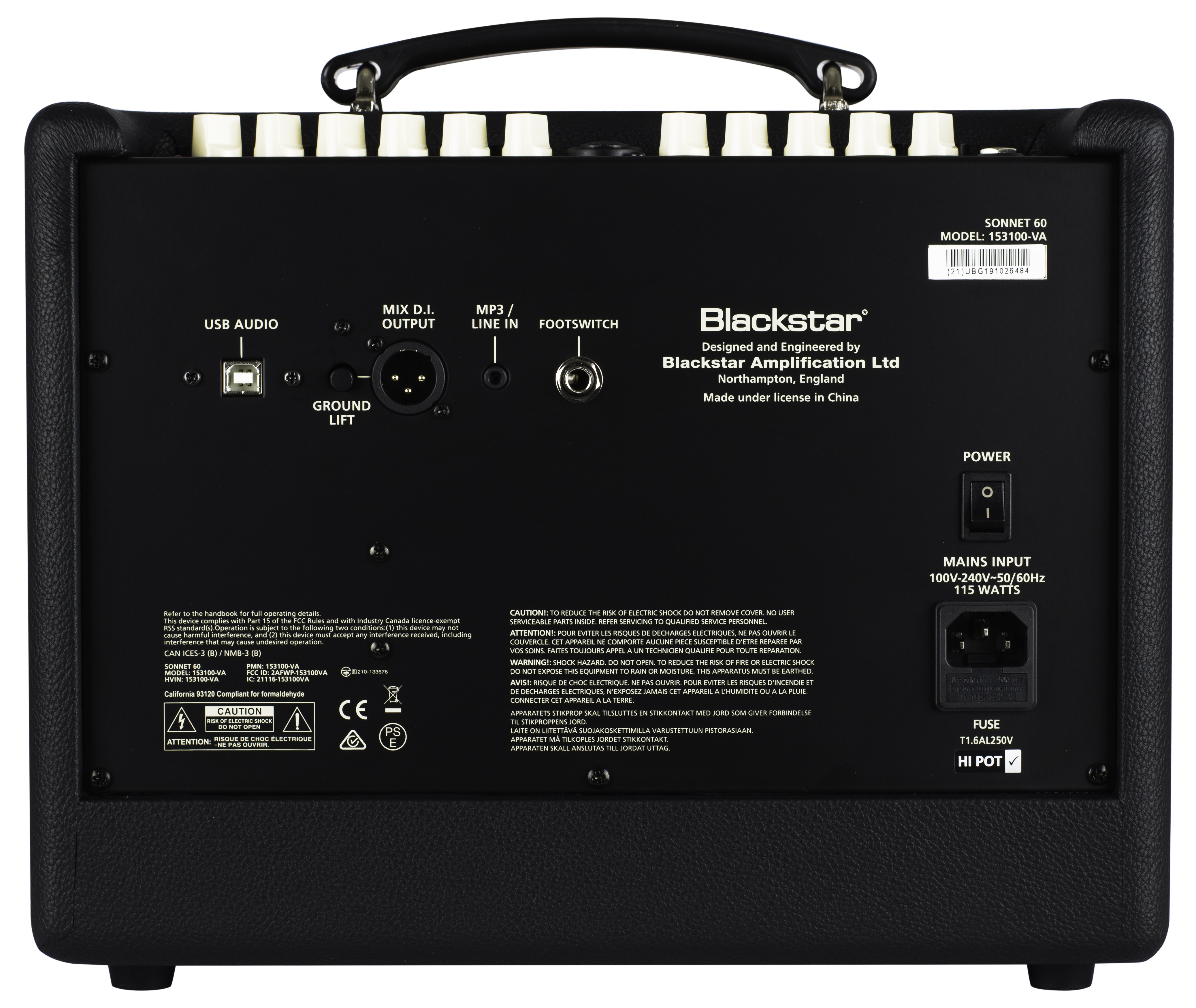 Blackstar Sonnet 60 Black