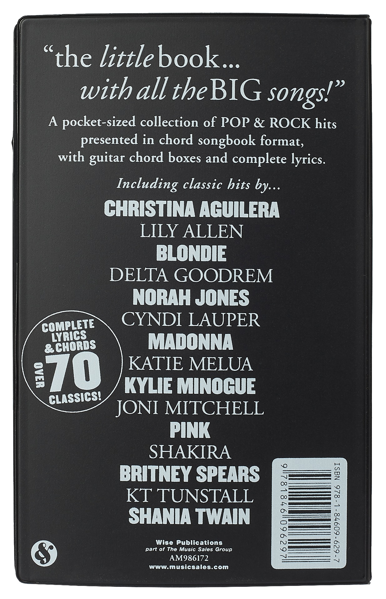 MS The Little Black Songbook: Pop And Rock