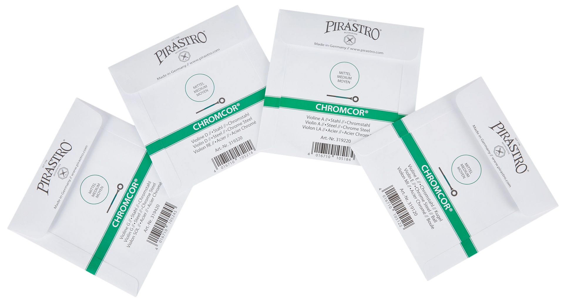 Pirastro Chromcor Vln Set E-ball medium