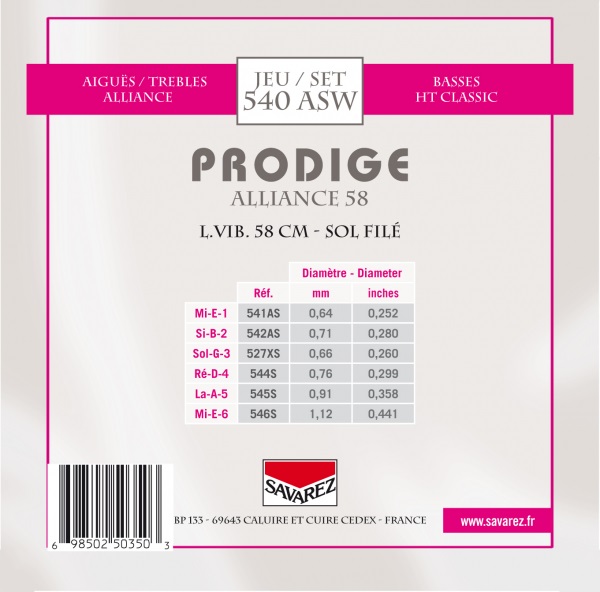 Savarez 540ASW Prodige Alliance 58