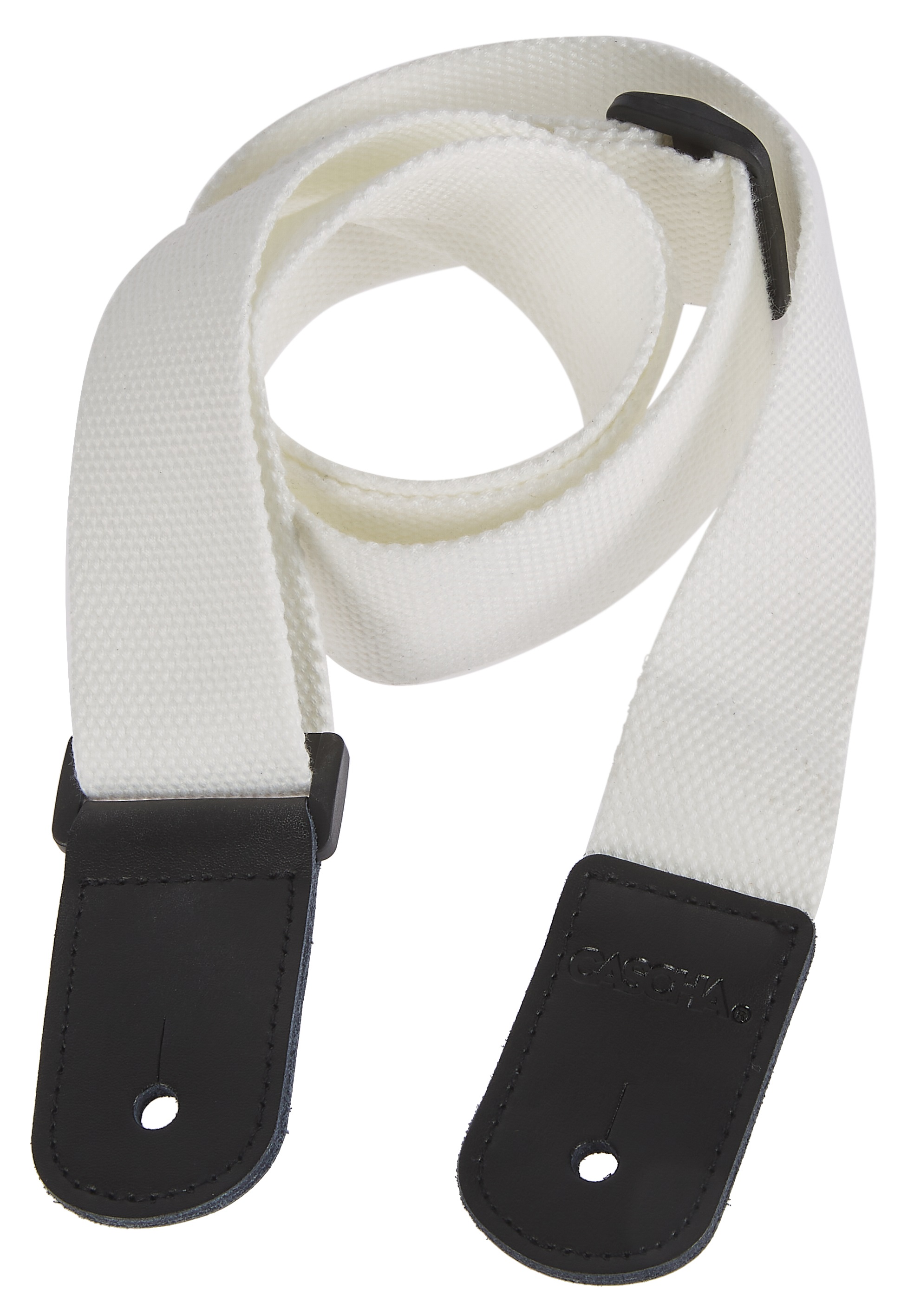 Cascha Ukulele Strap Poly-Cotton – White